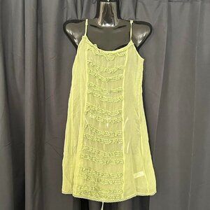 green sheer mini dolls kill dress